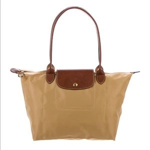 Longchamp small/medium tote light brown